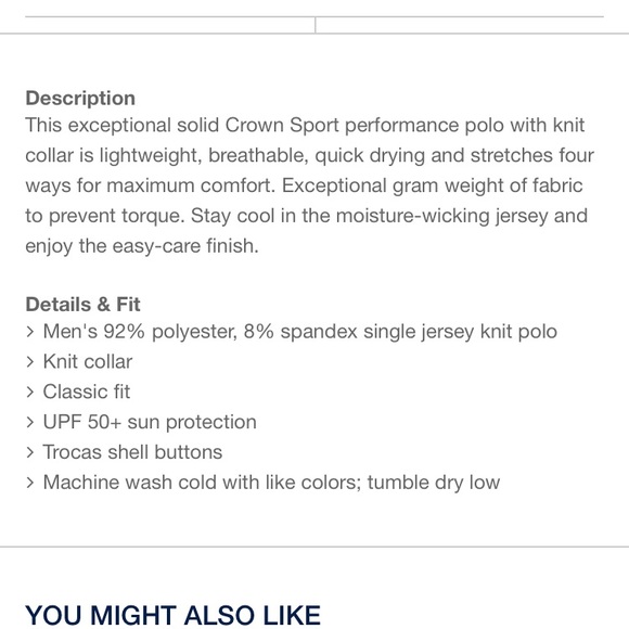 Peter Millar Crown Sport Performance Golf Polo - Picture 3 of 3